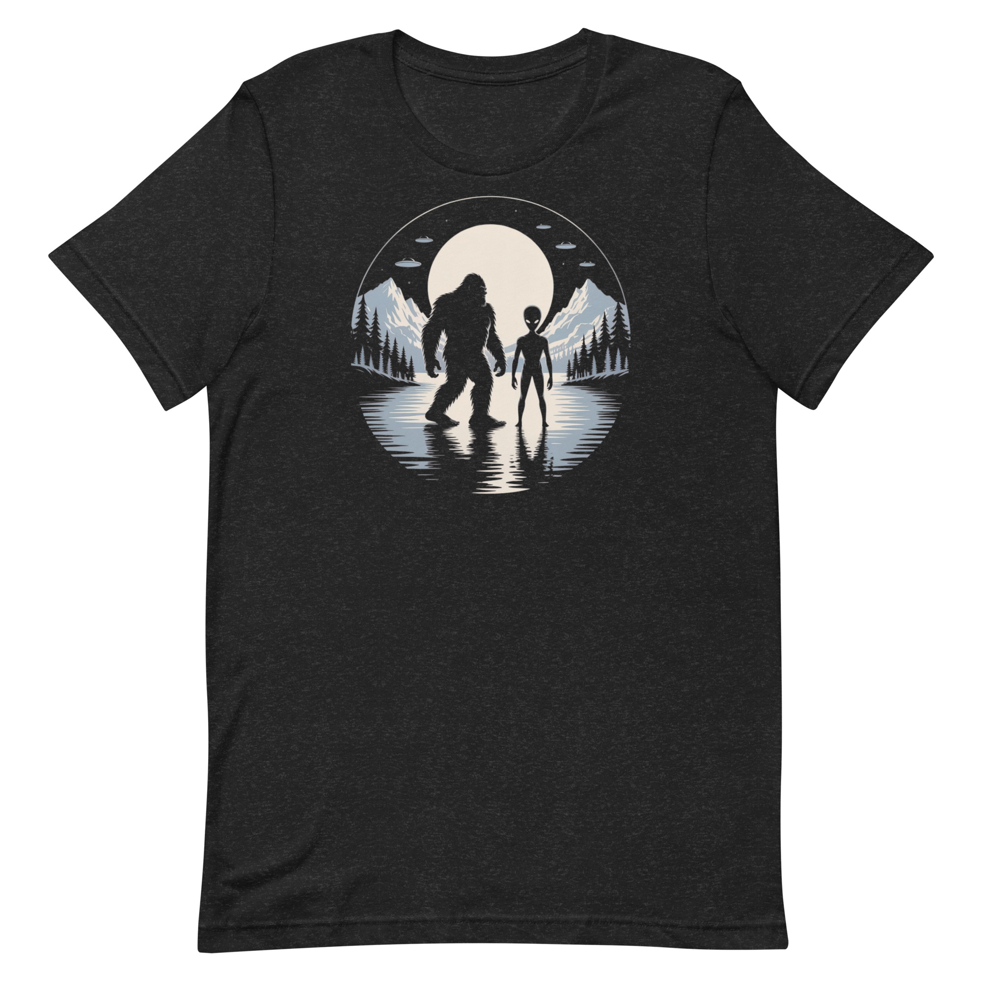 UFO Bigfoot Cryptid Paranormal Encounter Unisex t-shirt