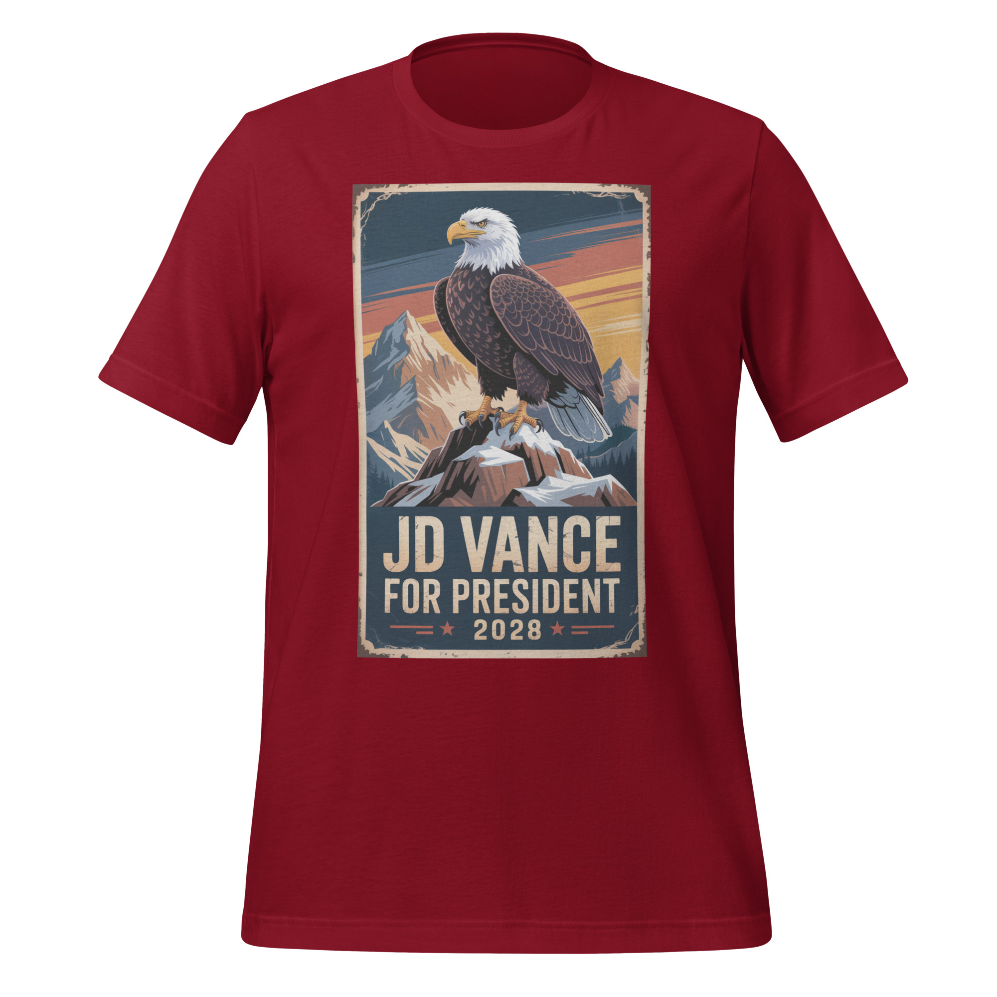 JD Vance For President 2028 America First Unisex t-shirt - Image 4