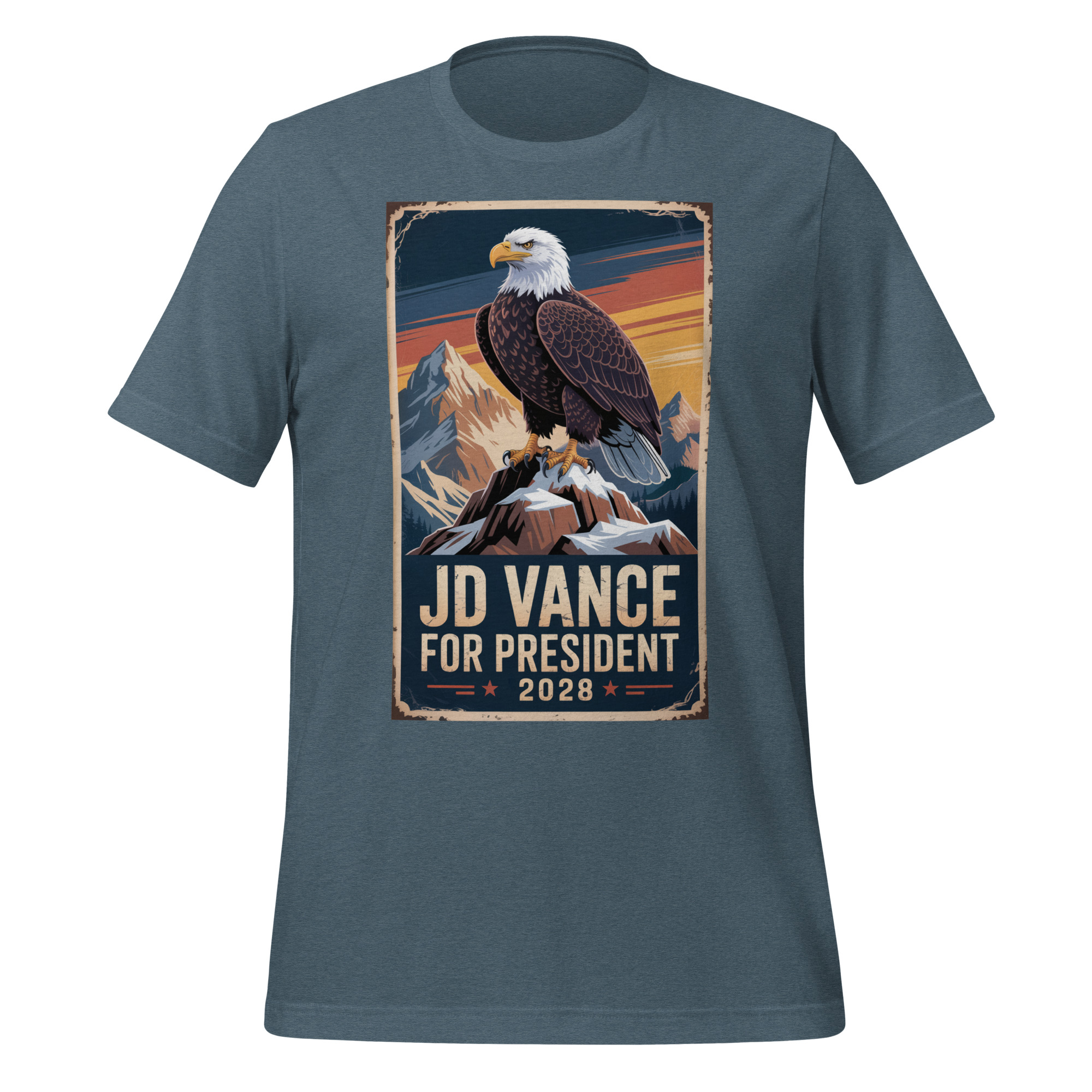 JD Vance For President 2028 America First Unisex t-shirt - Image 5