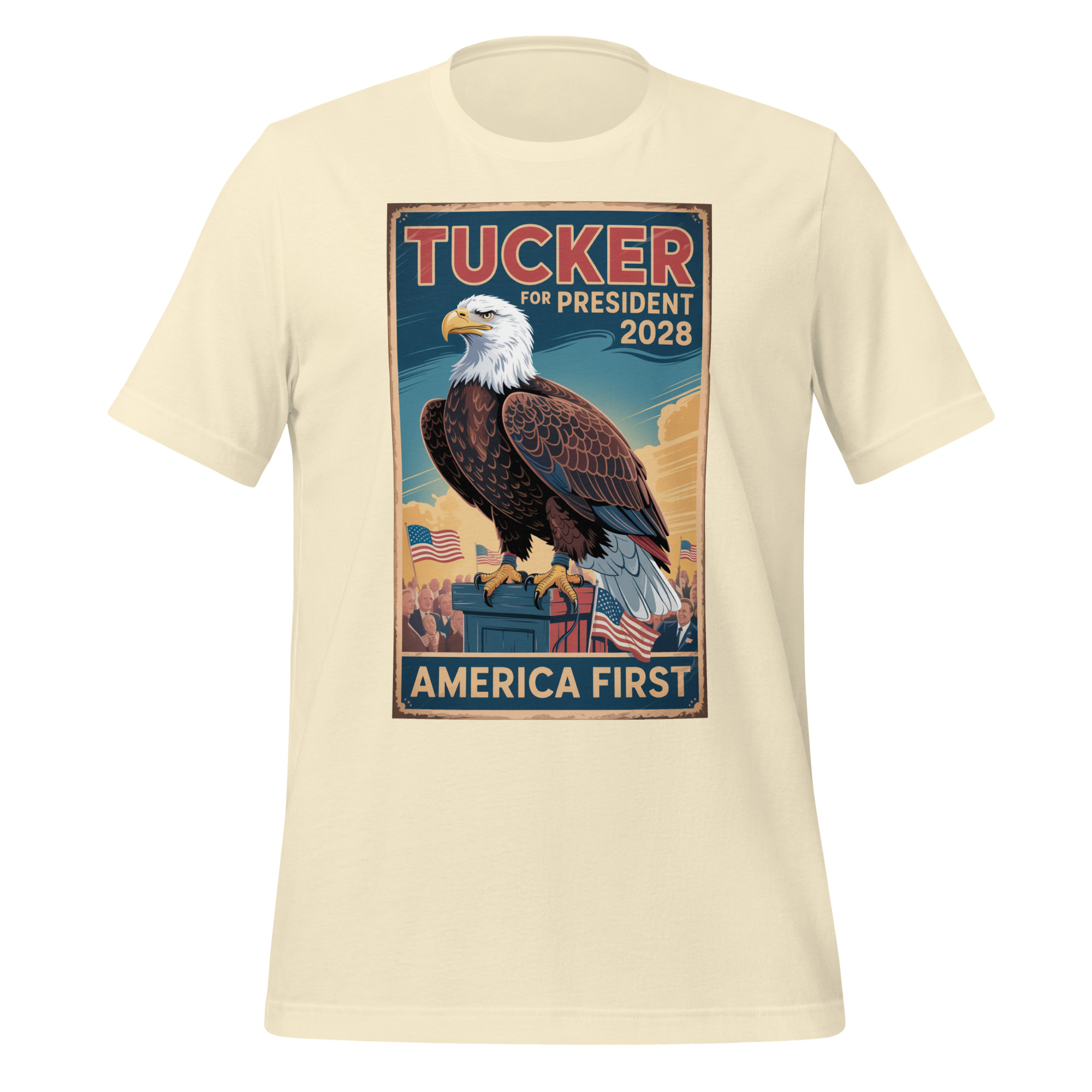Tucker Carlson 2028 America First Campaign Unisex t-shirt - Image 7