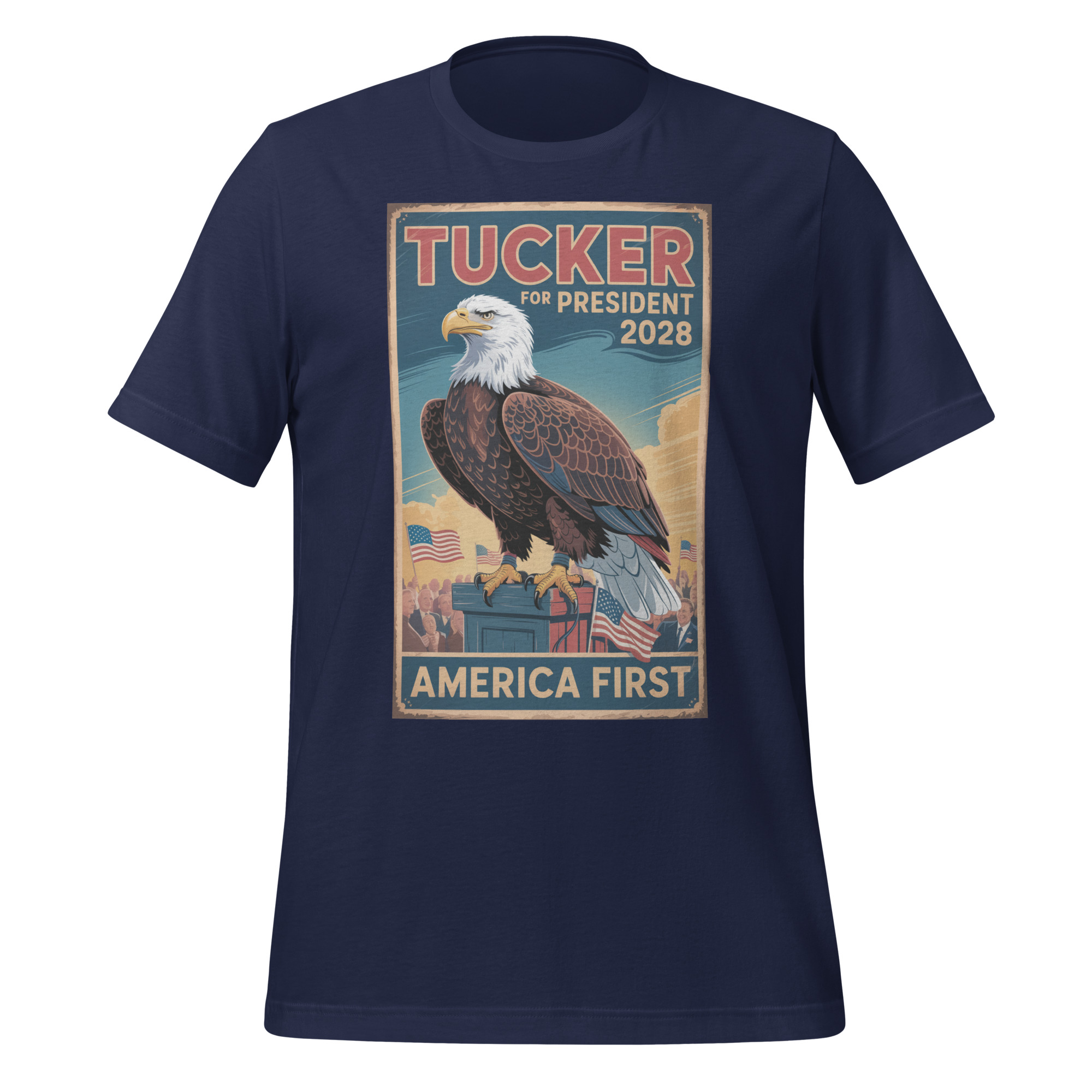Tucker Carlson 2028 America First Campaign Unisex t-shirt