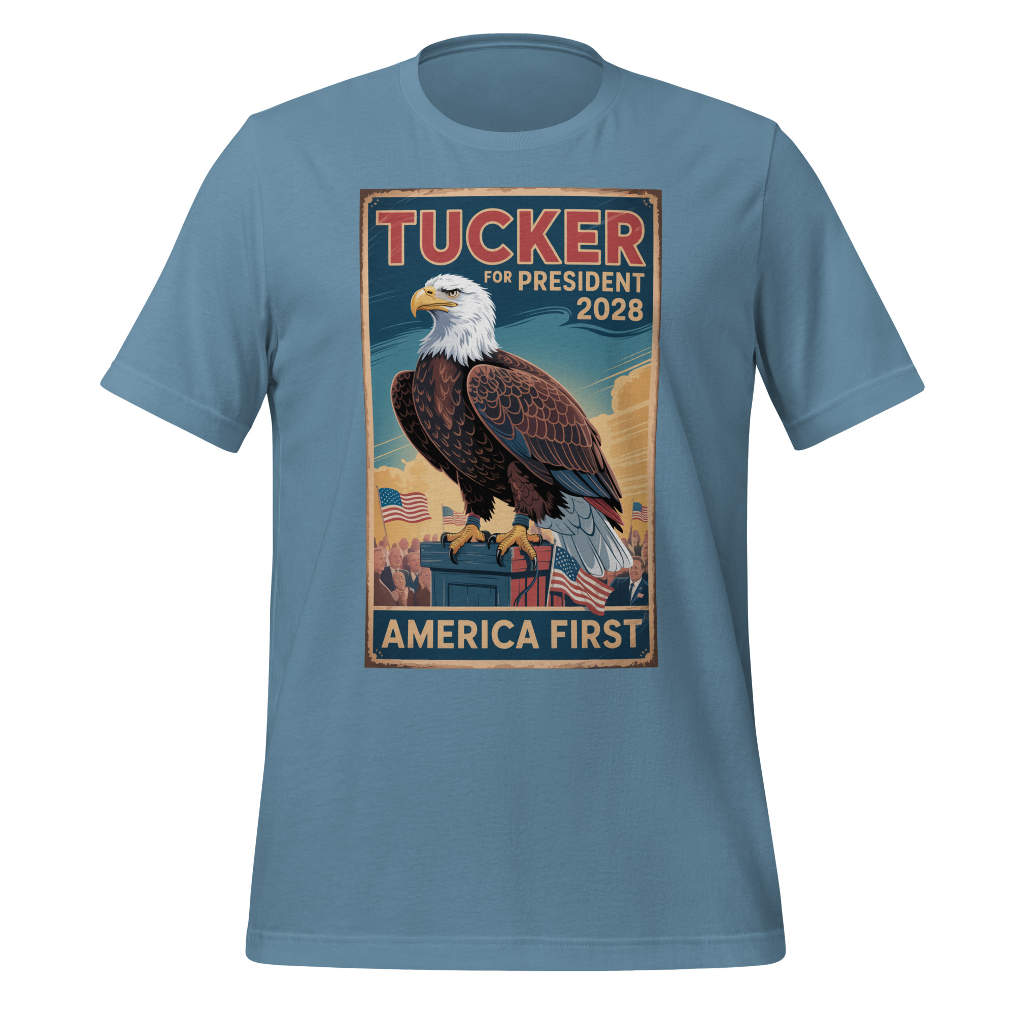 Tucker Carlson 2028 America First Campaign Unisex t-shirt - Image 6