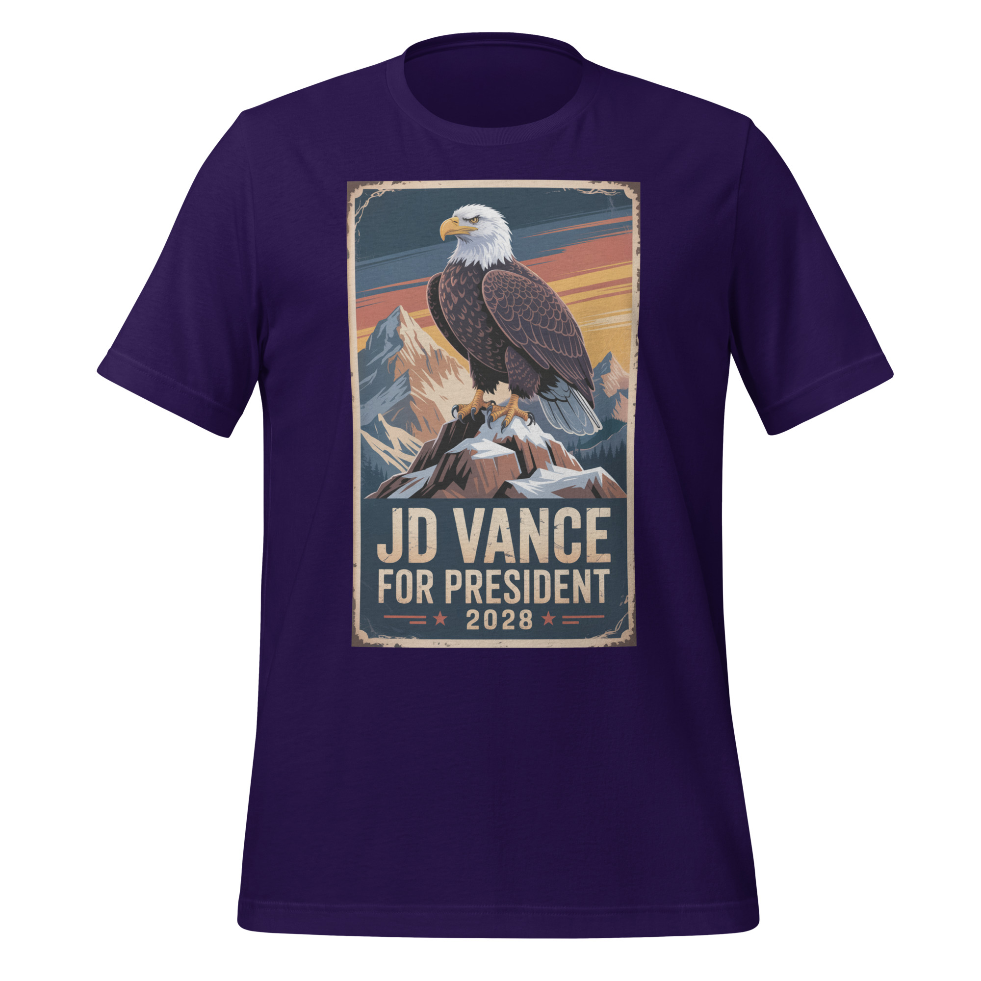 JD Vance For President 2028 America First Unisex t-shirt - Image 2