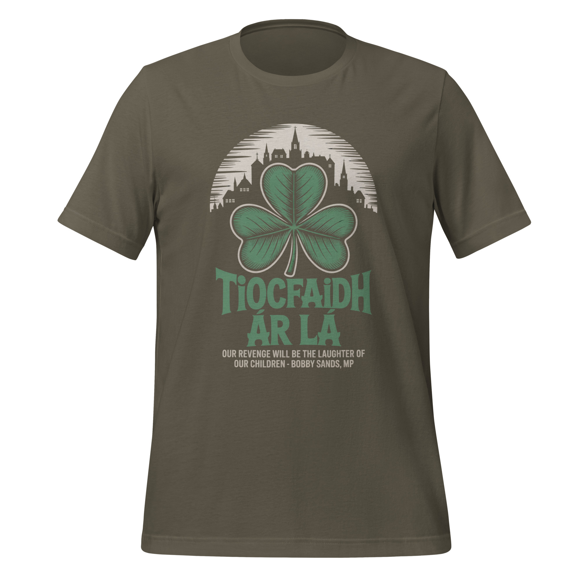 Our Day Will Come Bobby Sands Shirt Tiocfaidh Ár Lá Hunger Strike Tribute Unisex t-shirt - Image 4