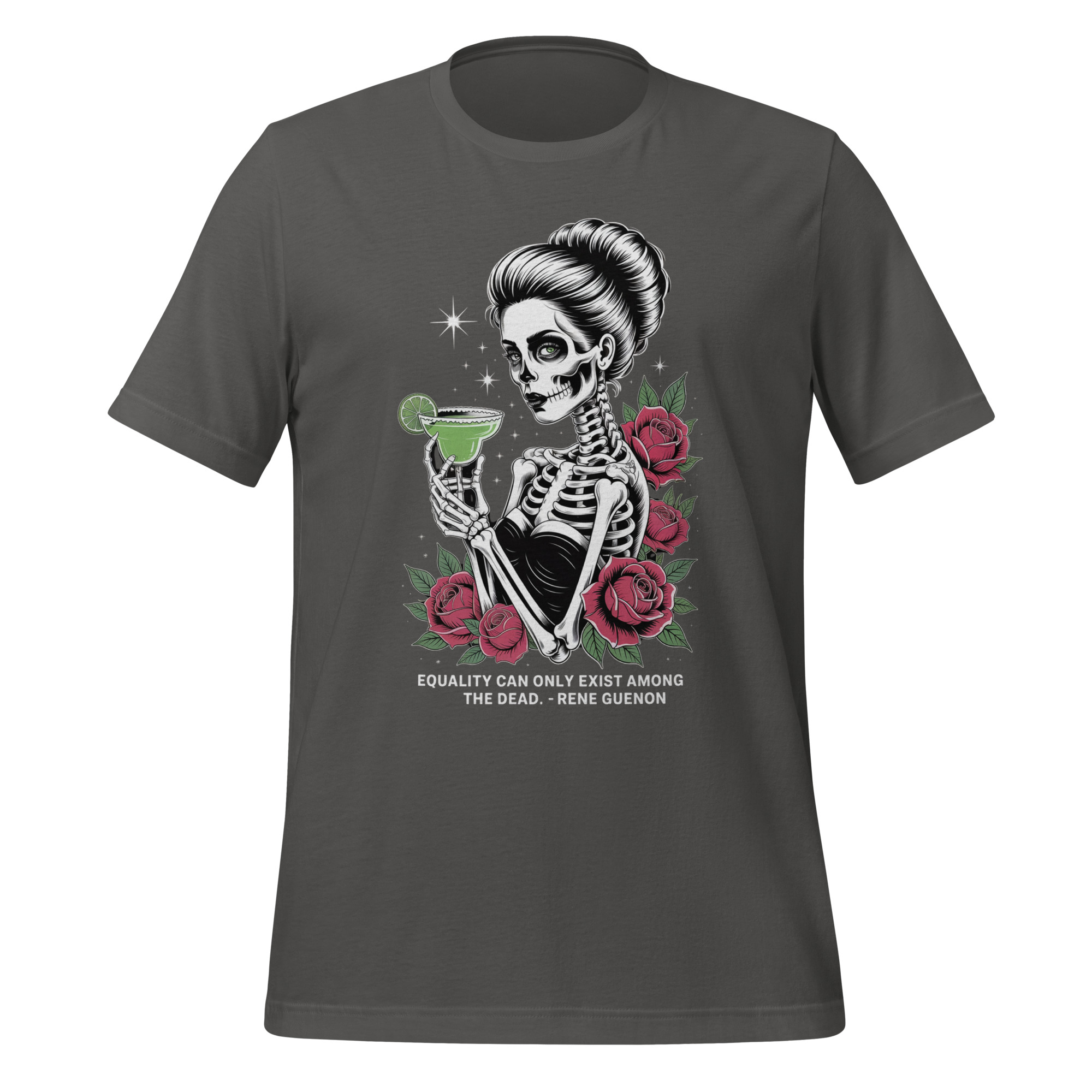 Rene Guenon Quote Symbolic Skeleton Philosophy T-Shirt - Image 8
