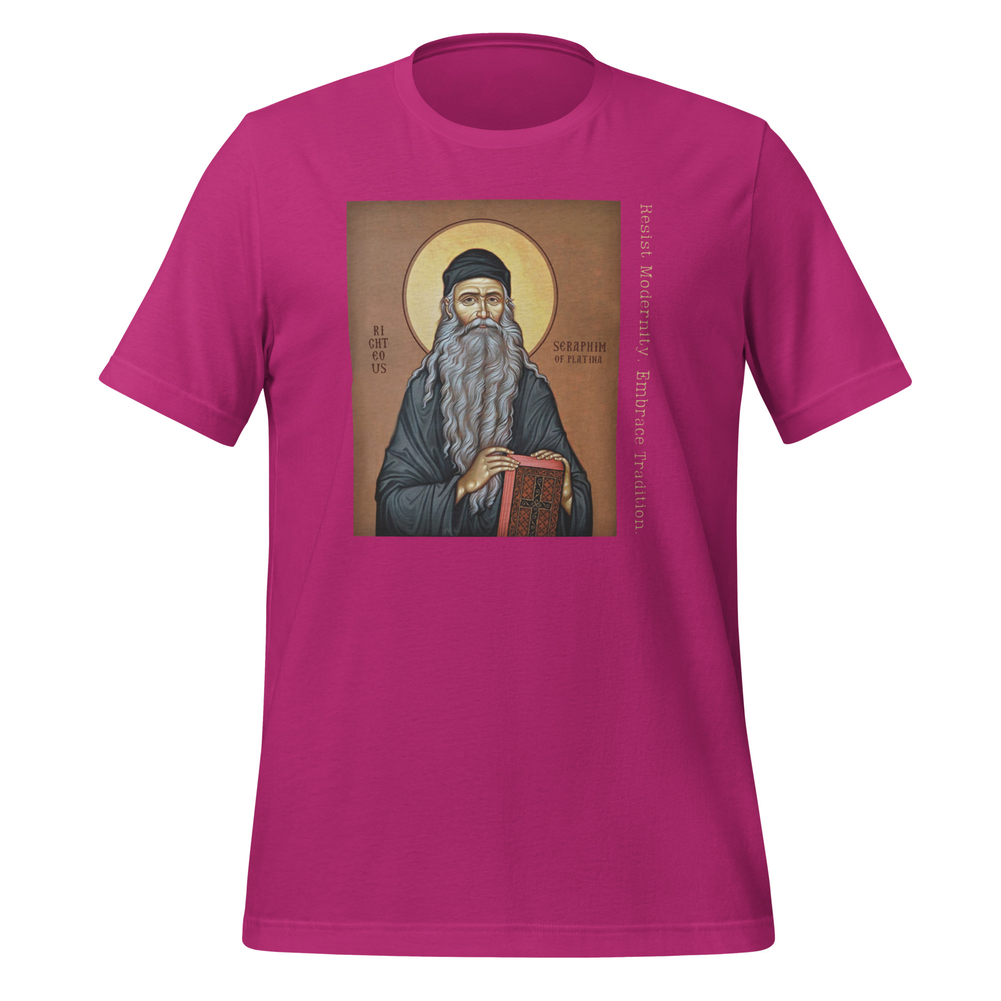 Traditionalist Father Seraphim Rose Eastern Orthodox Christian T-Shirt - Image 3