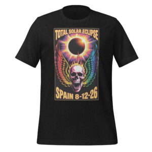 Spain 2026 Eclipse Shirt Solar Event Commemorative Tee Unisex t-shirt
