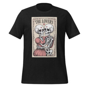Lovers Tarot Card Skeleton Unisex t-shirt