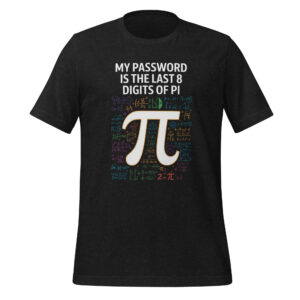My Password Is The Last 8 Digits Of Pi Funny Math T-Shirt