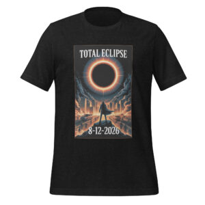 Total Solar Eclipse August 12, 2026 Shirt Official Commemorative Totality Apparel Unisex t-shirt