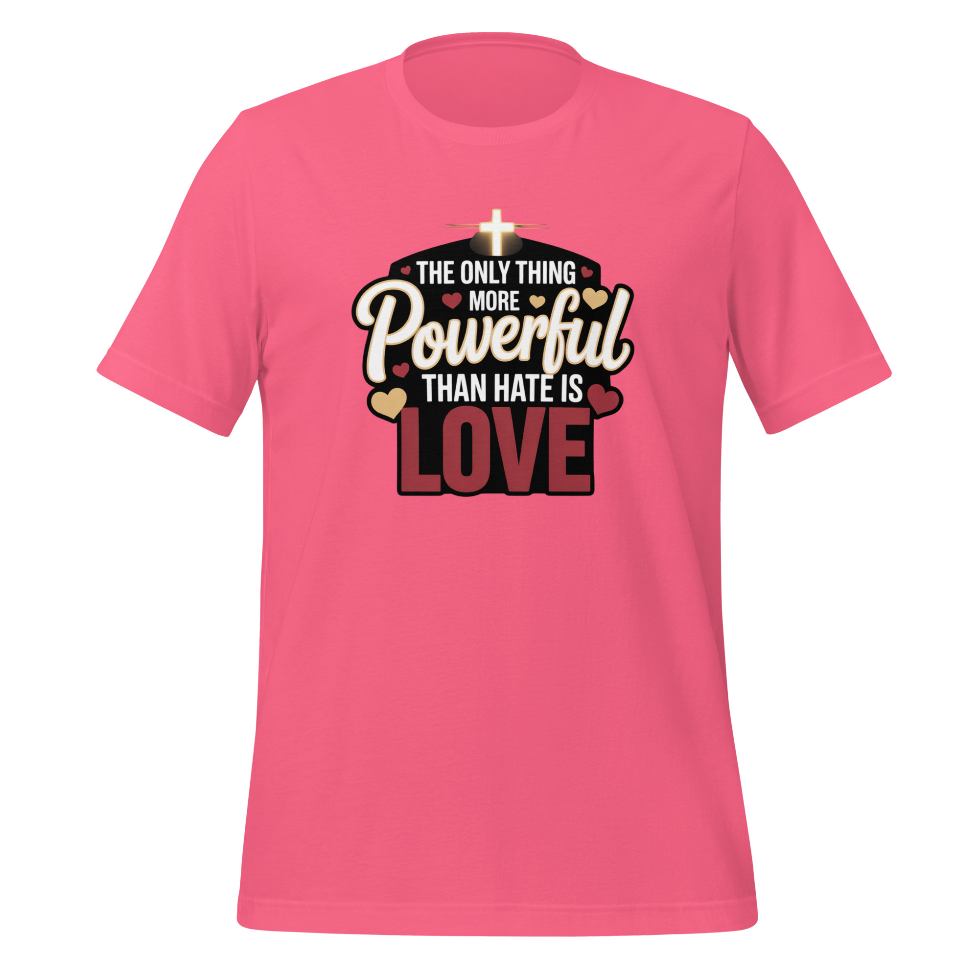 The Only Thing More Powerful Than Hate Is Love Tee - Essential Truth Statement Apparel Unisex t-shirt - Image 7