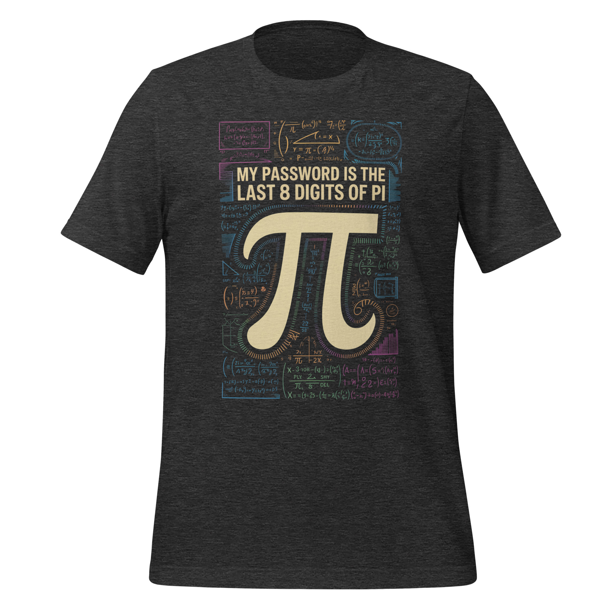 Last 8 Digits Of Pi Password Funny Math Nerd T-Shirt - Image 5