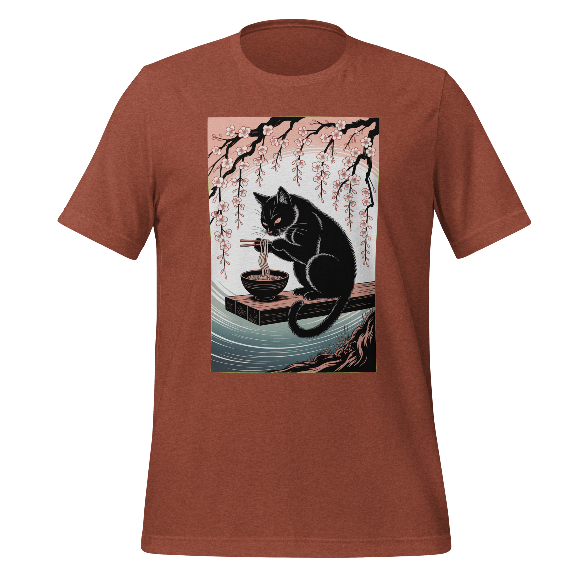 Vintage Cat Eating Ramen T-Shirt - Image 4