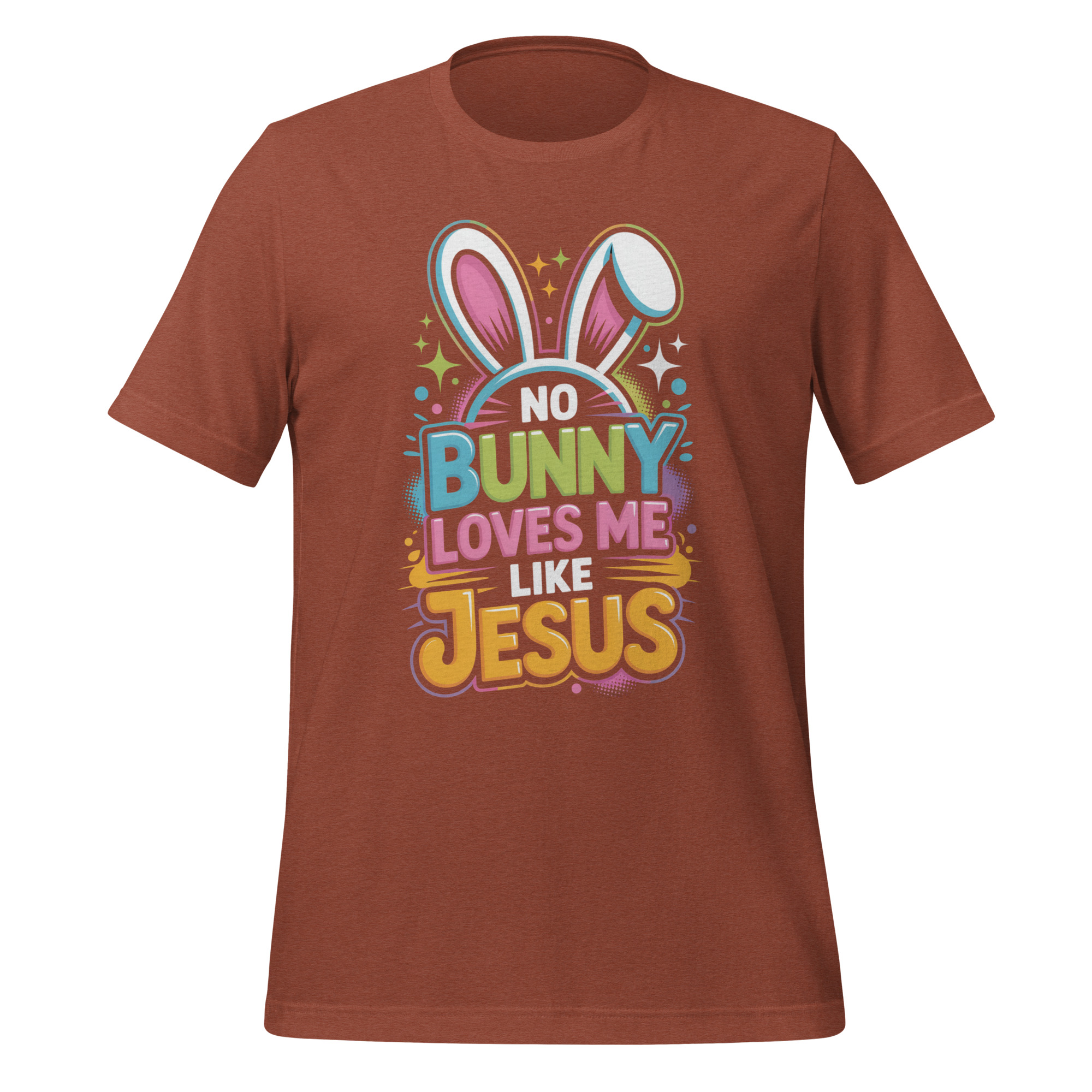 No Bunny Loves Me Like Jesus Easter Shirt Christian Faith Humor Apparel Unisex t-shirt - Image 3