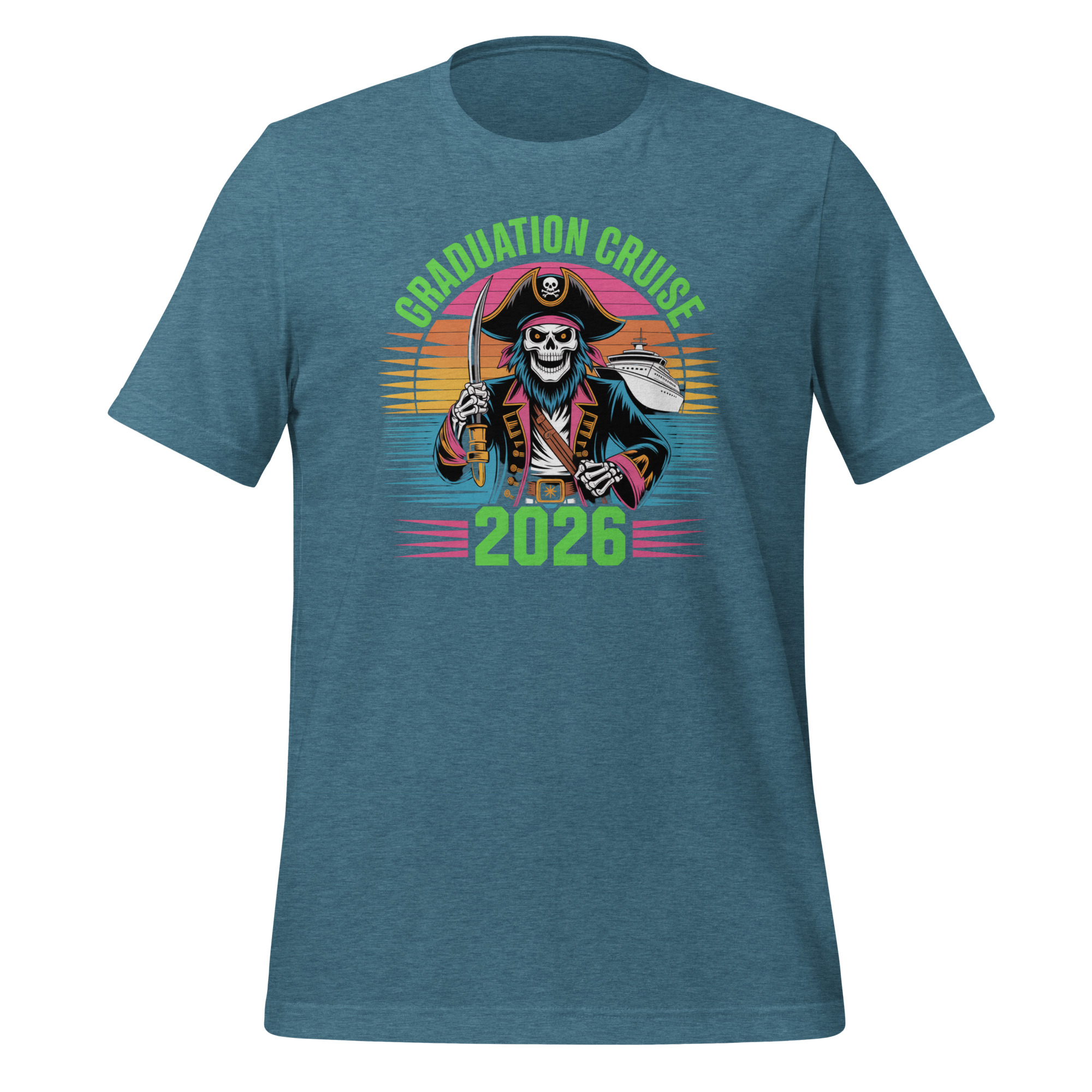 Graduation Cruise 2026 Pirate Matching Unisex t-shirt - Image 6