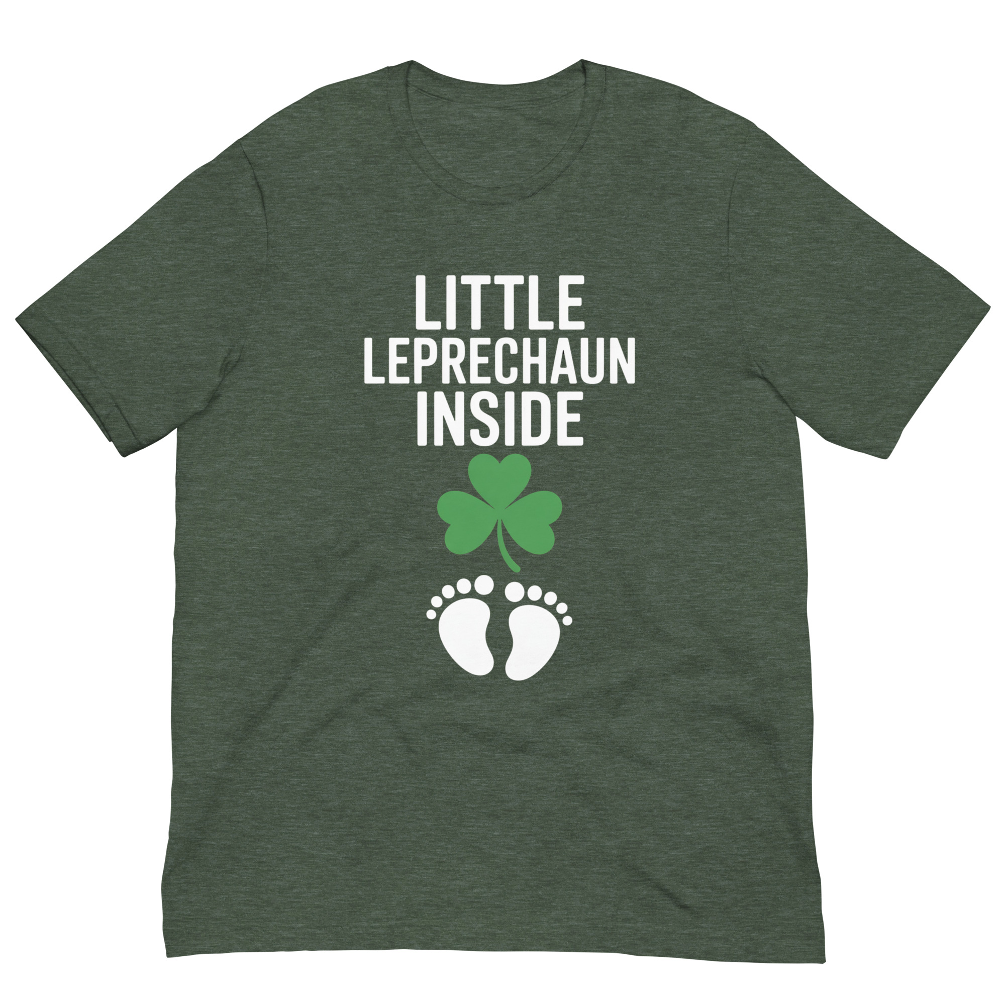 St Patricks Pregnancy Announcement Shirt For Mom Little Leprechaun - Image 2