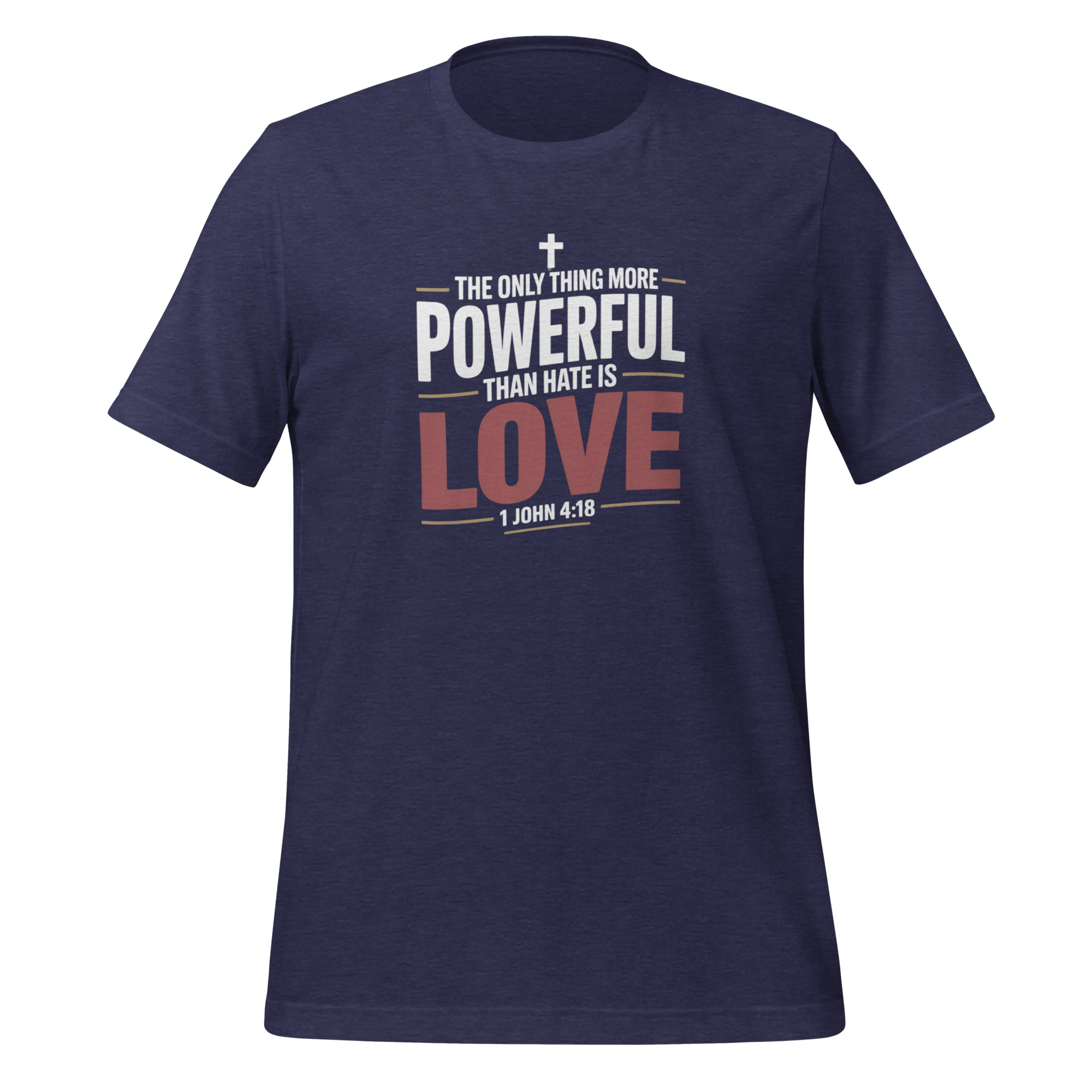 The Only Thing More Powerful Than Hate Is Love Tee Radical Compassion Statement Apparel Unisex t-shirt