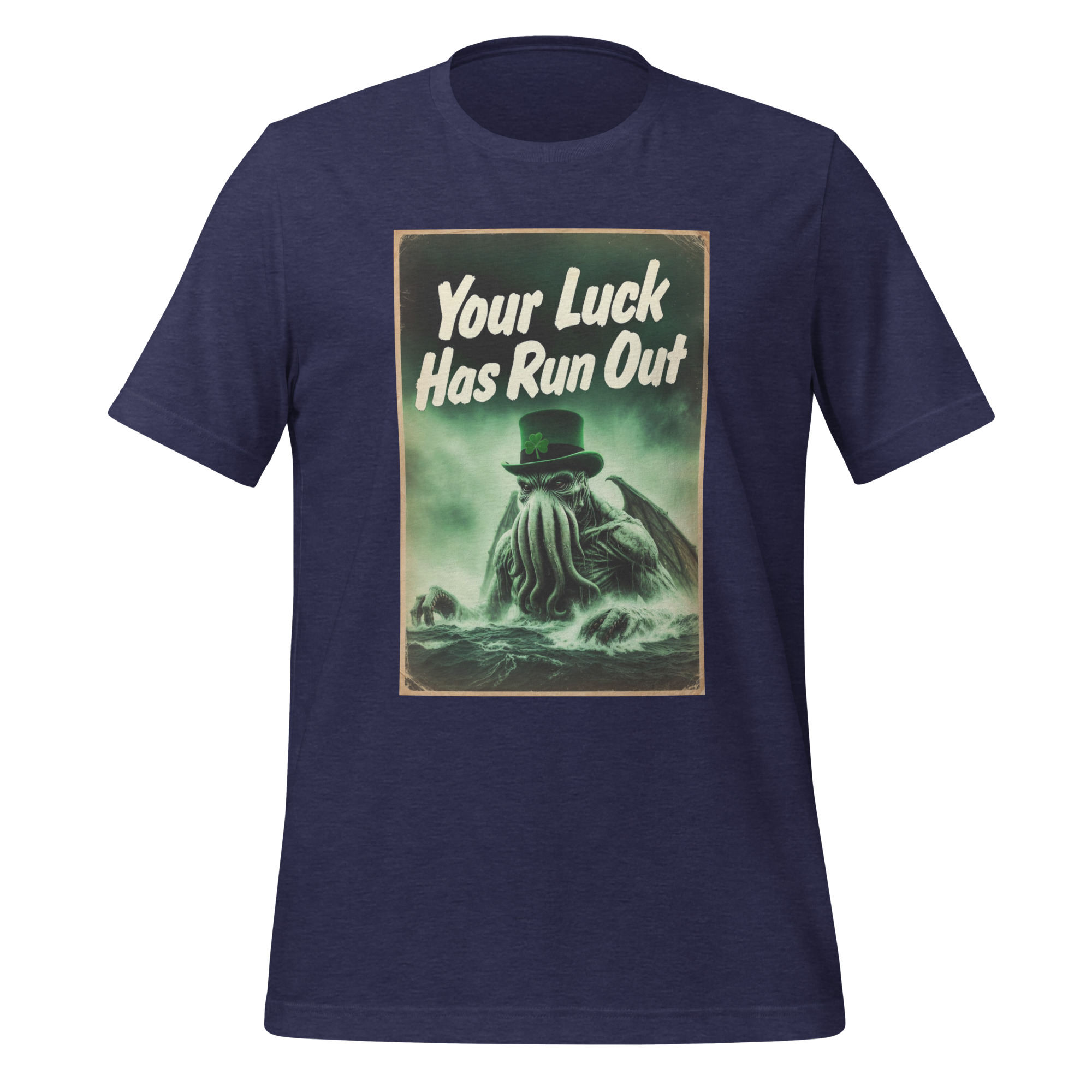 Your Luck Has Run Out Cathulu Shirt Cosmic Horror Humor Apparel Unisex t-shirt - Image 2