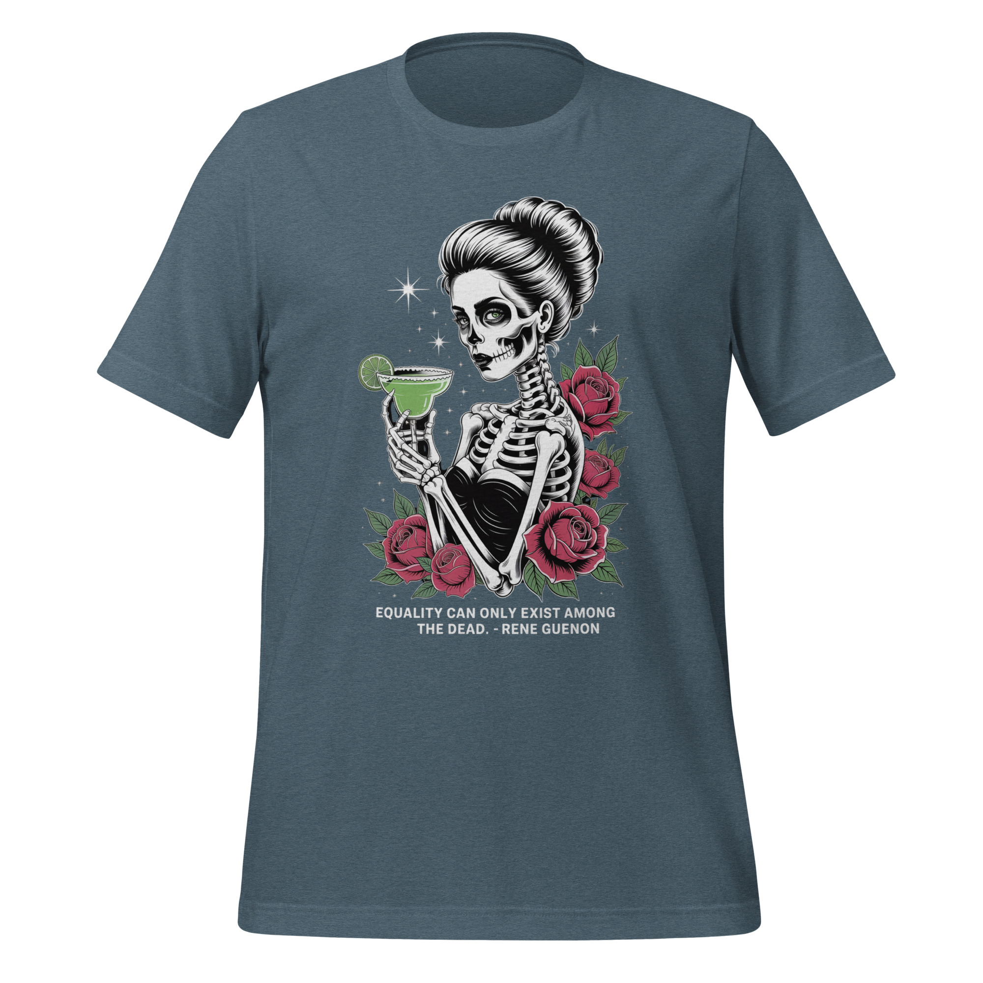 Rene Guenon Quote Symbolic Skeleton Philosophy T-Shirt - Image 9