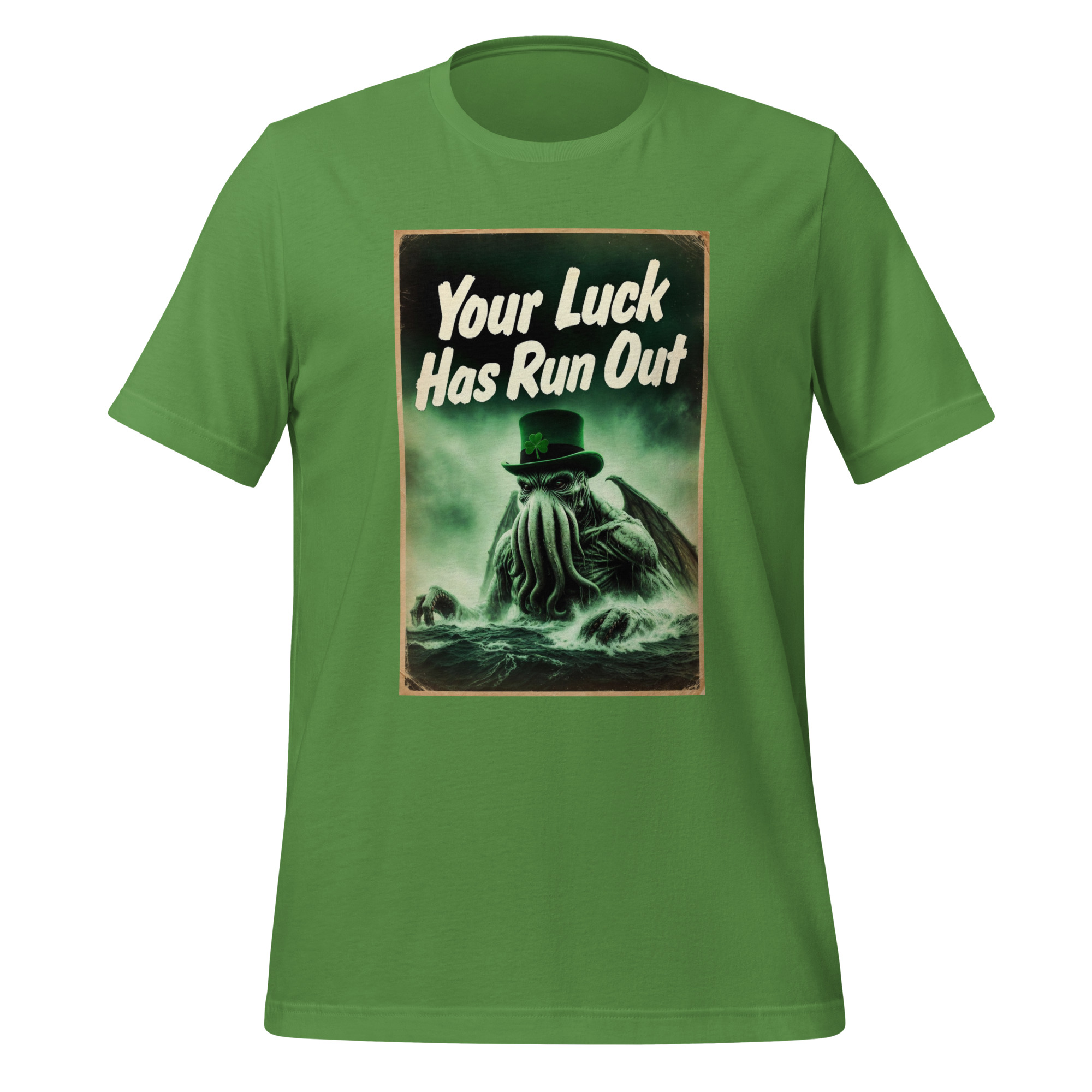 Your Luck Has Run Out Cathulu Shirt Cosmic Horror Humor Apparel Unisex t-shirt - Image 6