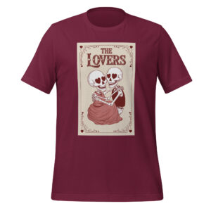 Lovers Tarot Card Skeleton Unisex t-shirt