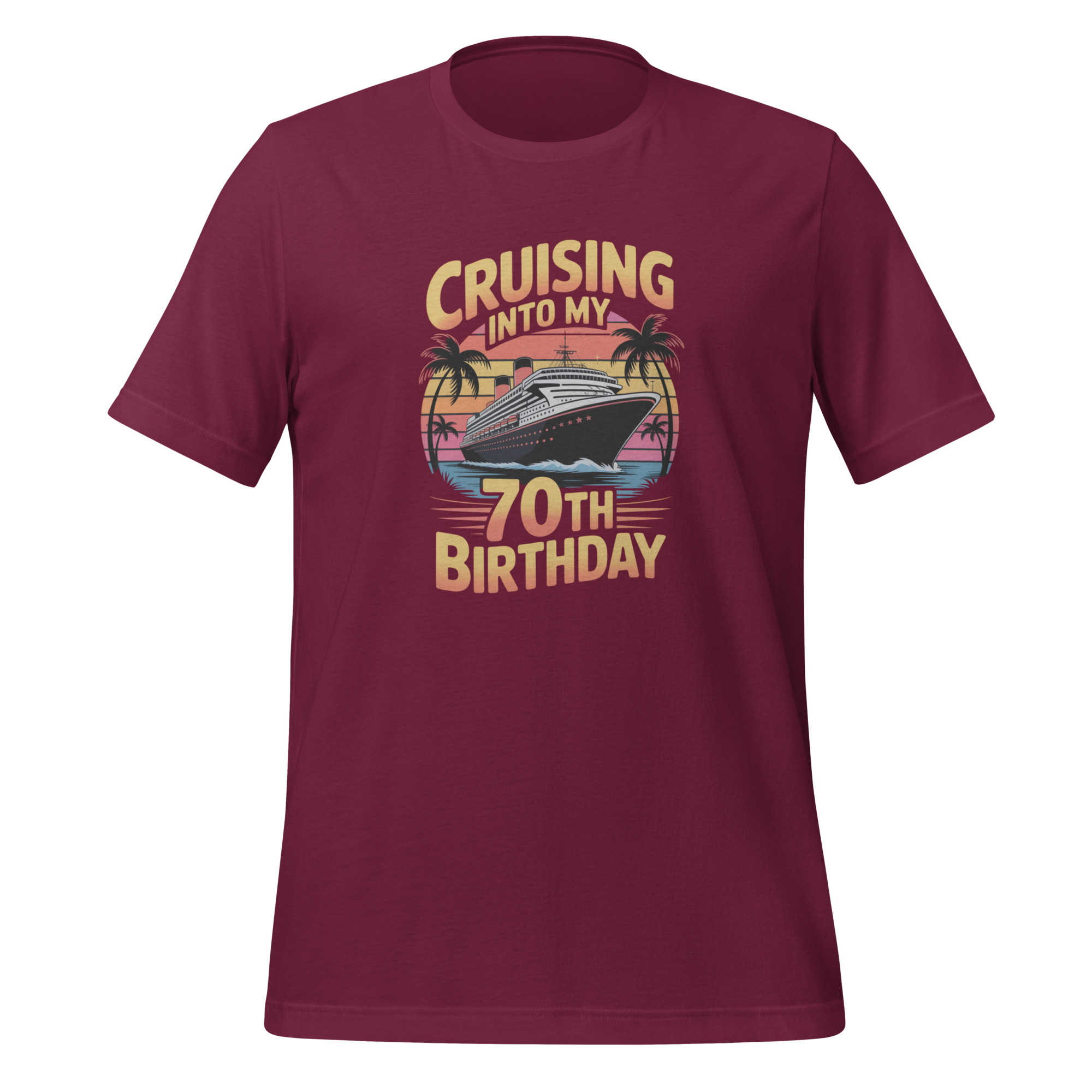 70th Birthday Cruise Unisex t-shirt - Image 4