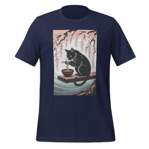 Vintage Cat Eating Ramen T-Shirt