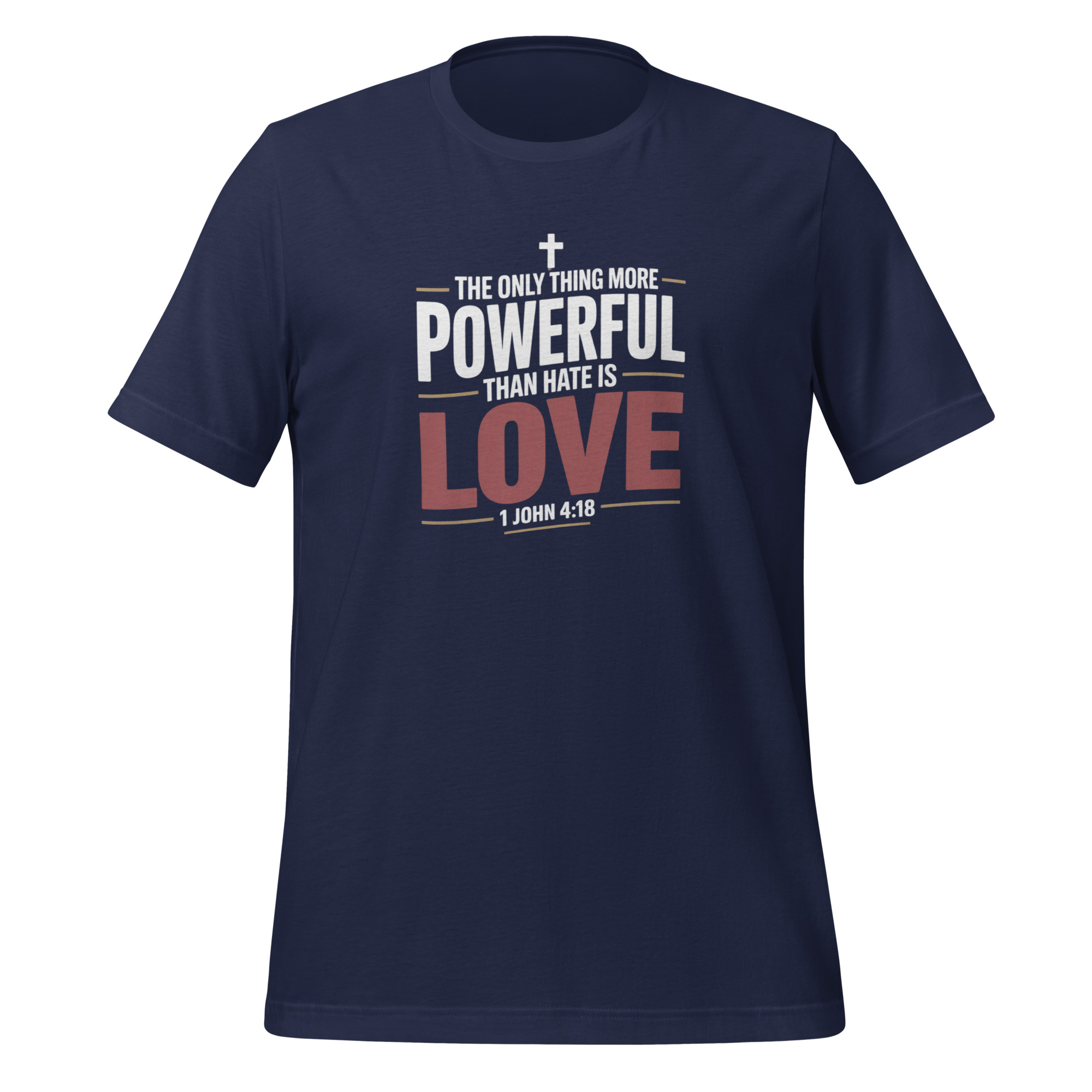 The Only Thing More Powerful Than Hate Is Love Tee Radical Compassion Statement Apparel Unisex t-shirt - Image 3
