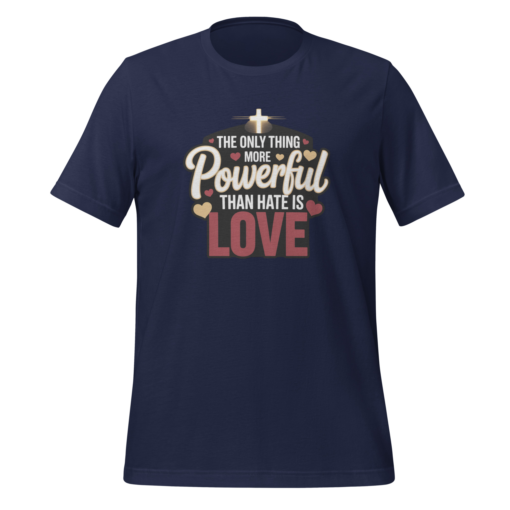 The Only Thing More Powerful Than Hate Is Love Tee - Essential Truth Statement Apparel Unisex t-shirt - Image 3