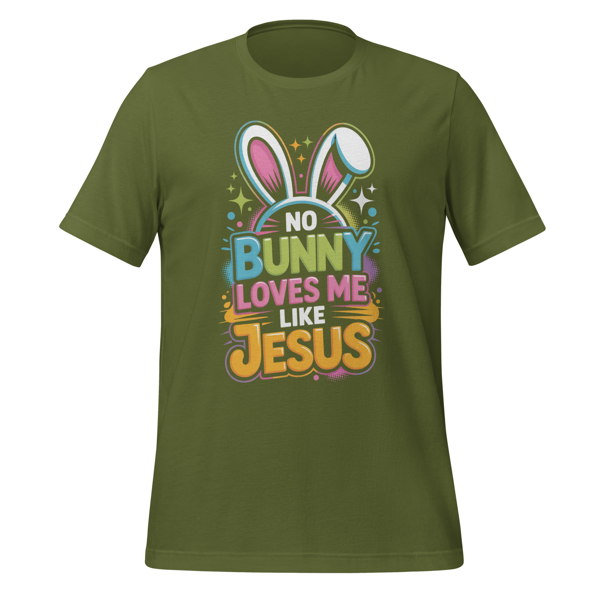 No Bunny Loves Me Like Jesus Easter Shirt Christian Faith Humor Apparel Unisex t-shirt - Image 4