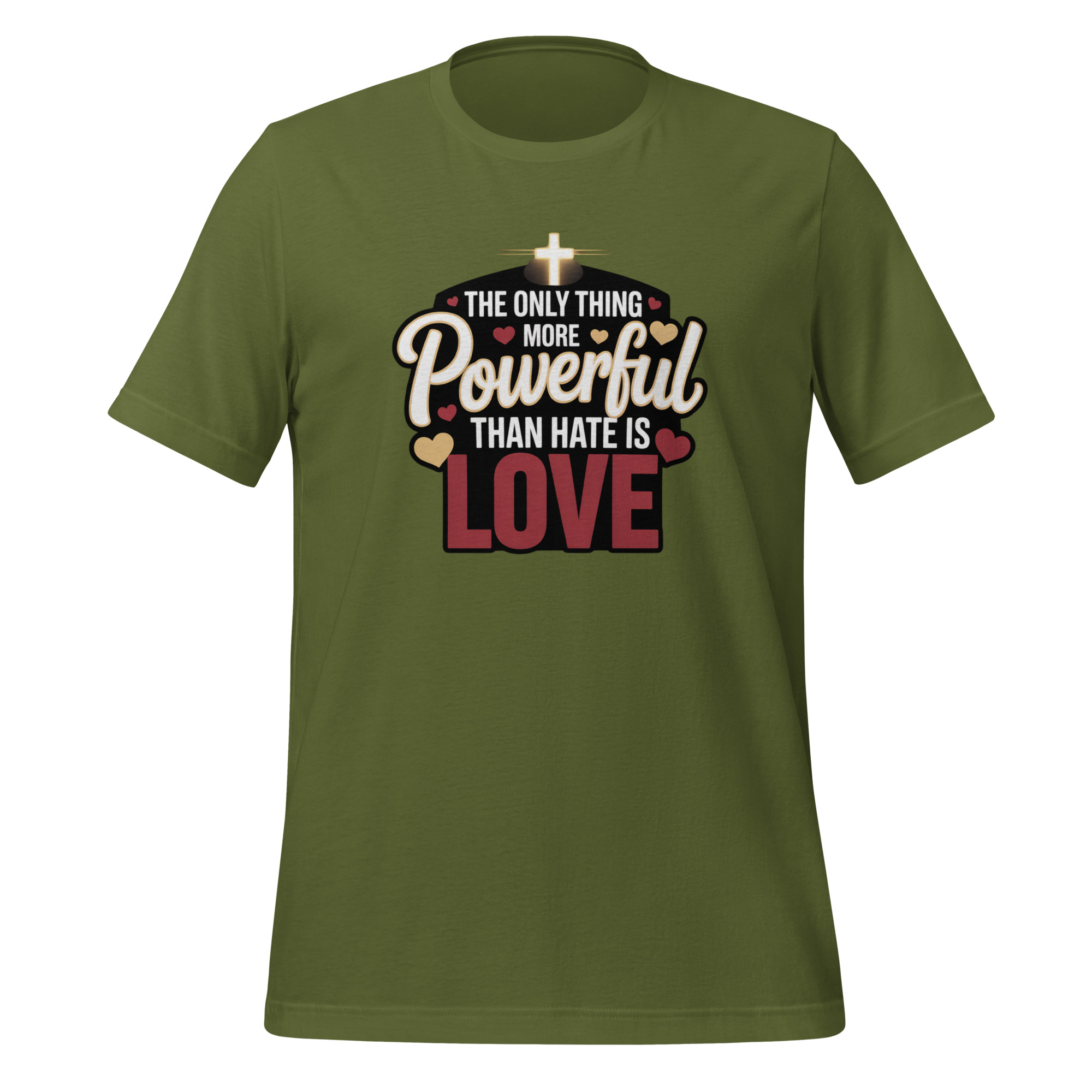 The Only Thing More Powerful Than Hate Is Love Tee - Essential Truth Statement Apparel Unisex t-shirt - Image 5