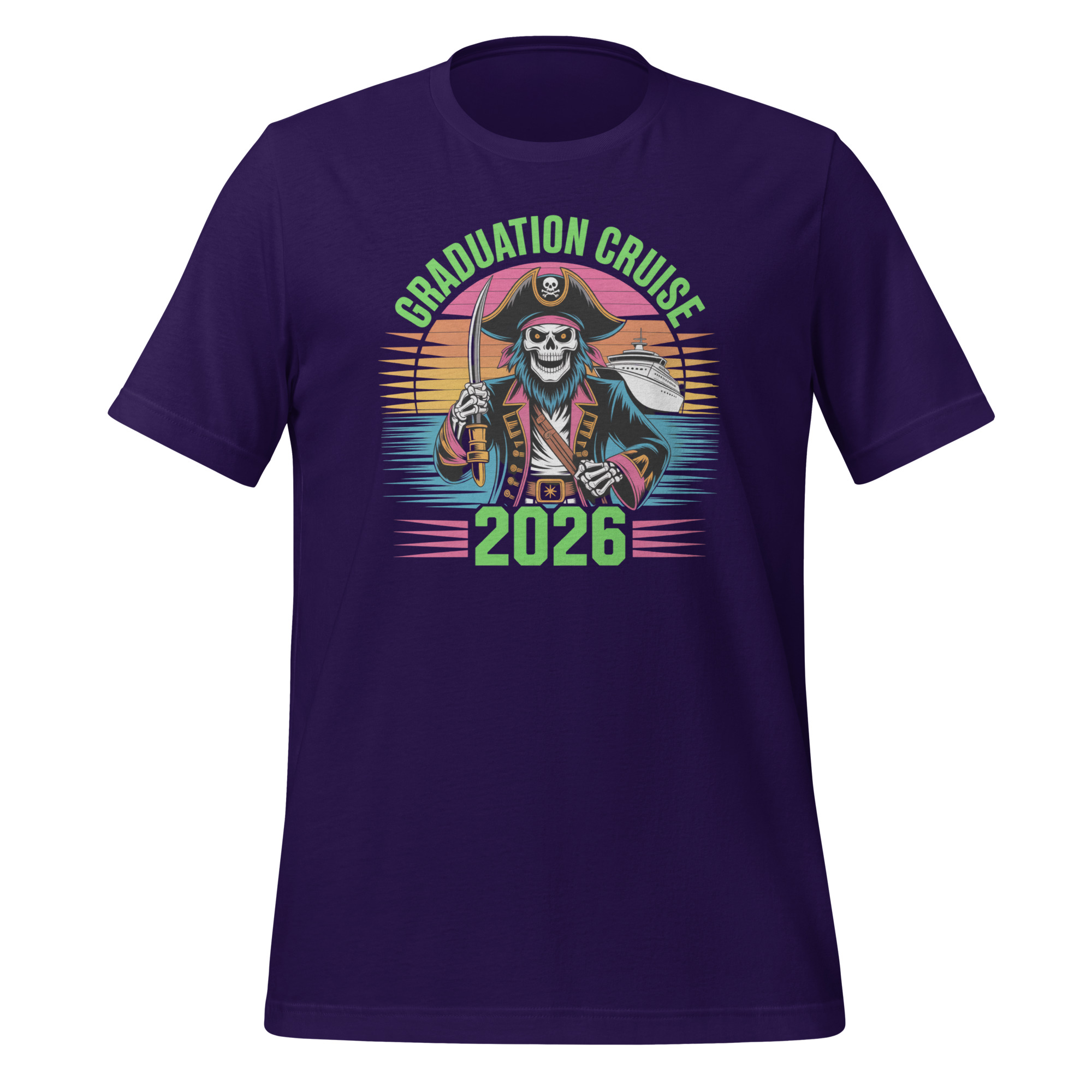 Graduation Cruise 2026 Pirate Matching Unisex t-shirt - Image 2