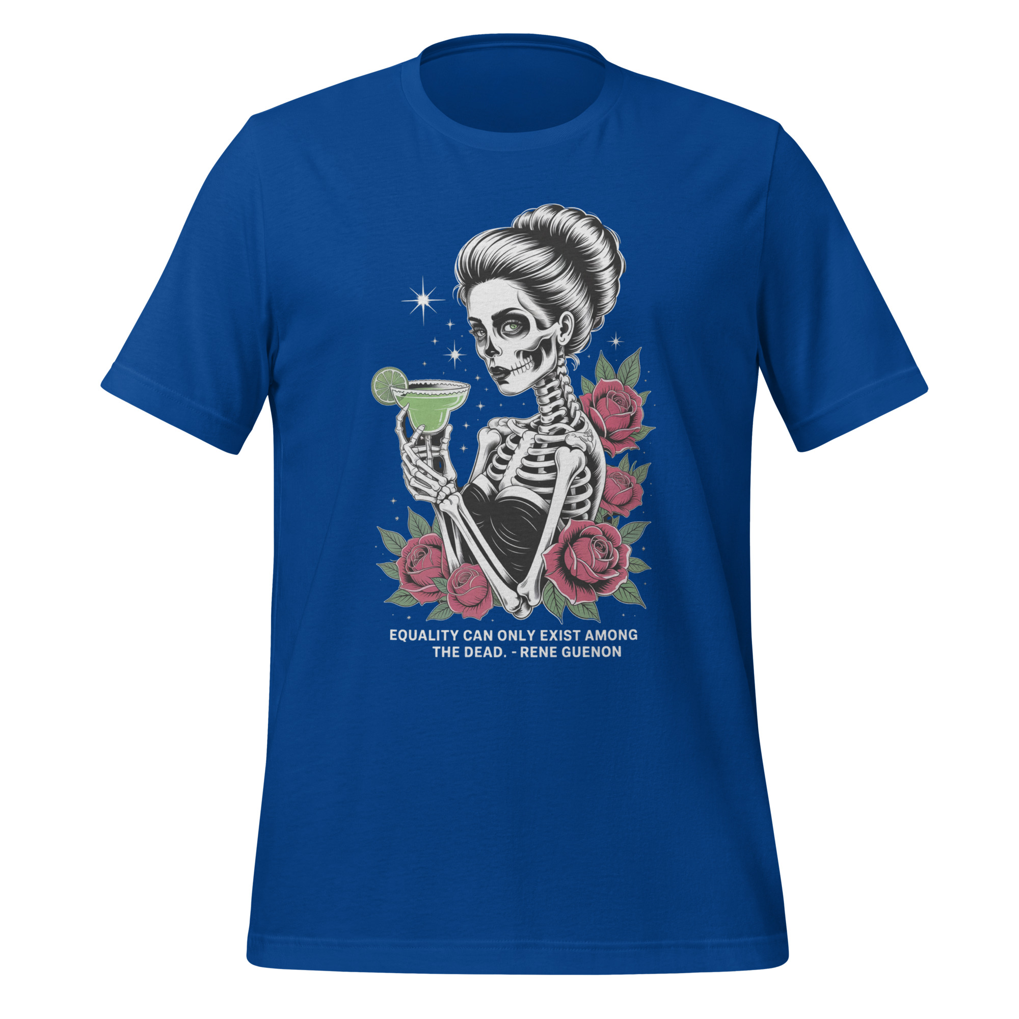 Rene Guenon Quote Symbolic Skeleton Philosophy T-Shirt - Image 7