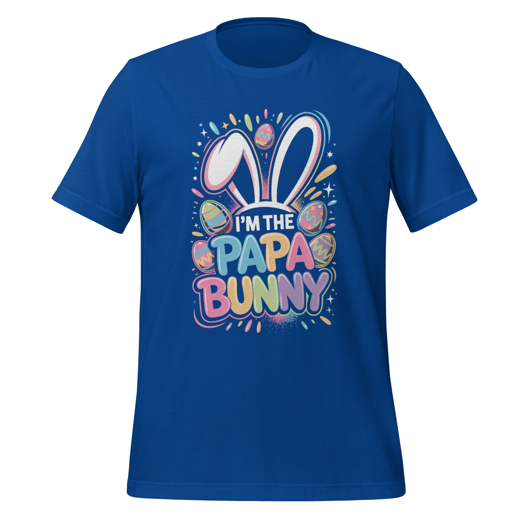 I'm the Papa Bunny Easter Shirt Funny Fatherhood Easter Apparel Unisex t-shirt - Image 3