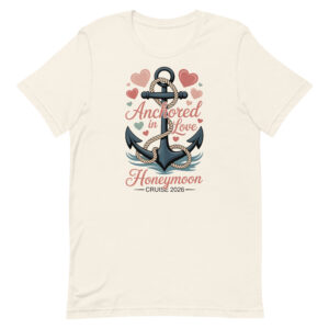 Anchored in Love Honeymoon Cruise Unisex t-shirt