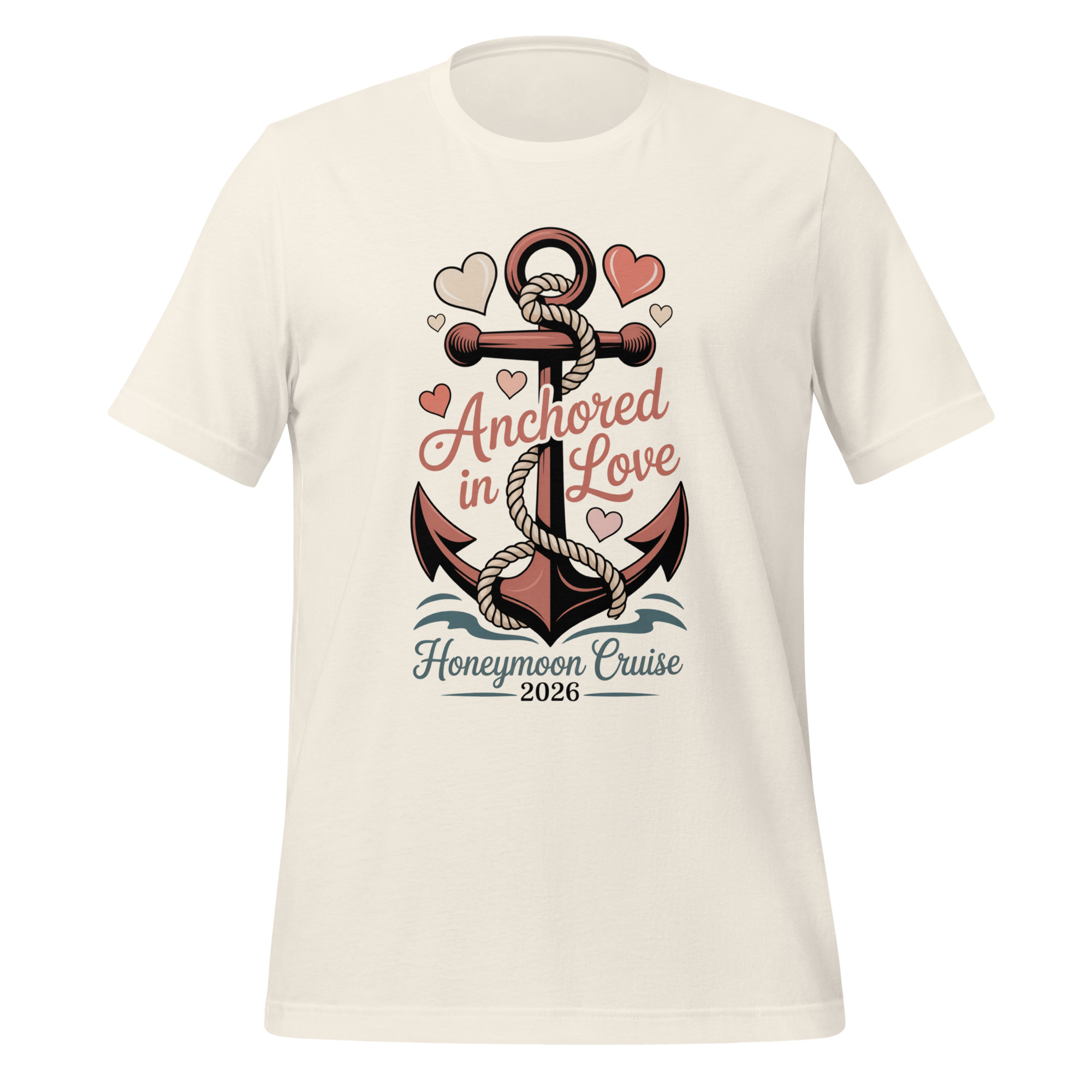 Anchored In Love Honeymoon Cruise Gift T-Shirts For Couples