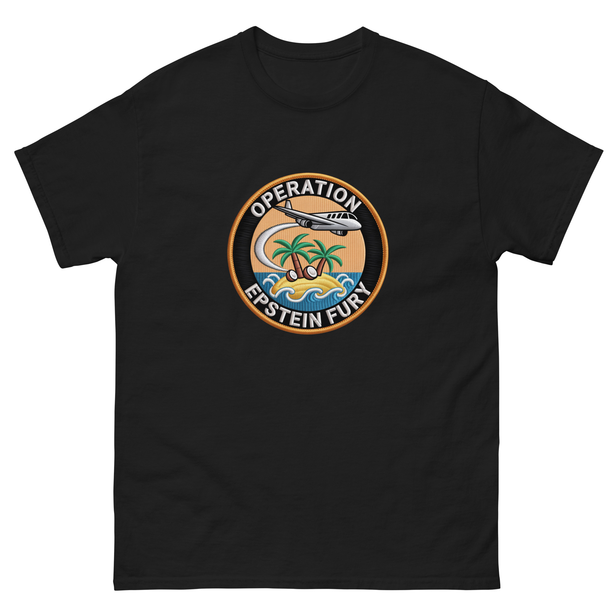 Operation Epstein Fury Iran War Parody Unisex classic tee - Image 2